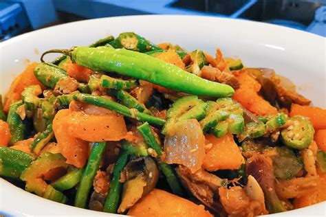 pinakbet with coconut milk.